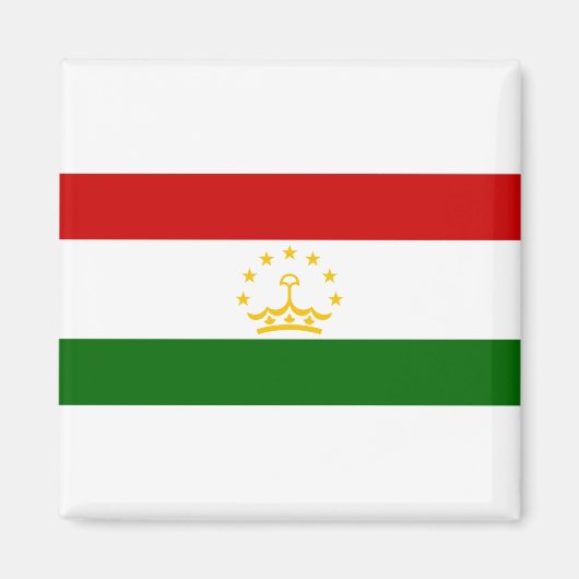 Aimant Drapeau du Tadjikistan (Devant)