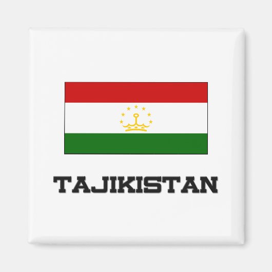 Aimant Drapeau du Tadjikistan (Devant)