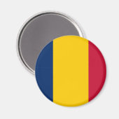 Aimant Drapeau du Tchad (Recto/Verso)