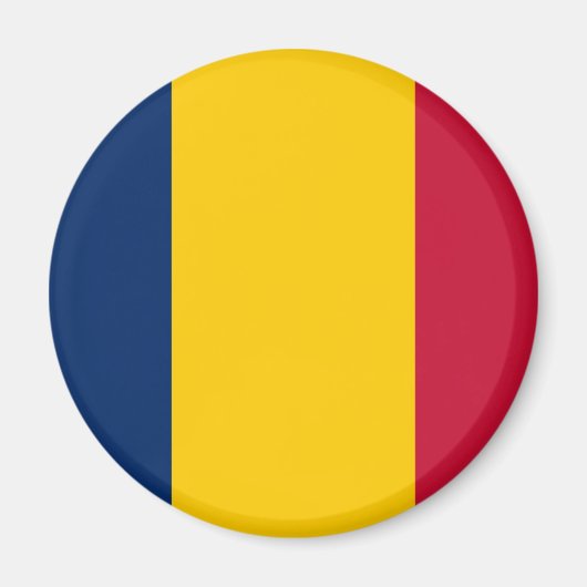 Aimant Drapeau du Tchad (Devant)