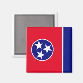 Aimant Drapeau du Tennessee (Recto/Verso)
