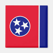 Aimant Drapeau du Tennessee (Devant)