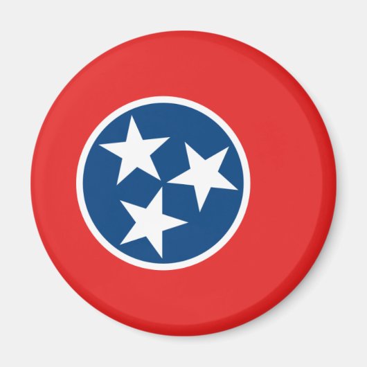 Aimant Drapeau du Tennessee (Devant)