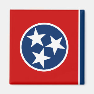 Aimant Drapeau du Tennessee & Tennessee, vacances/sports