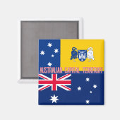 Aimant Drapeau du Territoire de la capitale australienne (Recto/Verso)