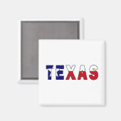 Aimant Drapeau du Texas (Recto/Verso)