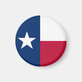 Aimant Drapeau du Texas & Texas, États-Unis vacances/spor (Devant)