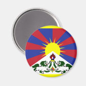 Aimant Drapeau du Tibet (Recto/Verso)