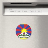 Aimant Drapeau du Tibet (In Situ (Lave-vaisselle))