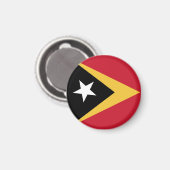 Aimant Drapeau du Timor oriental (Recto/Verso)
