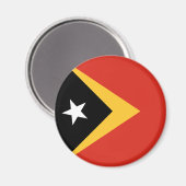 Aimant Drapeau du Timor oriental (Recto/Verso)