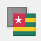Aimant Drapeau du Togo (Recto/Verso)