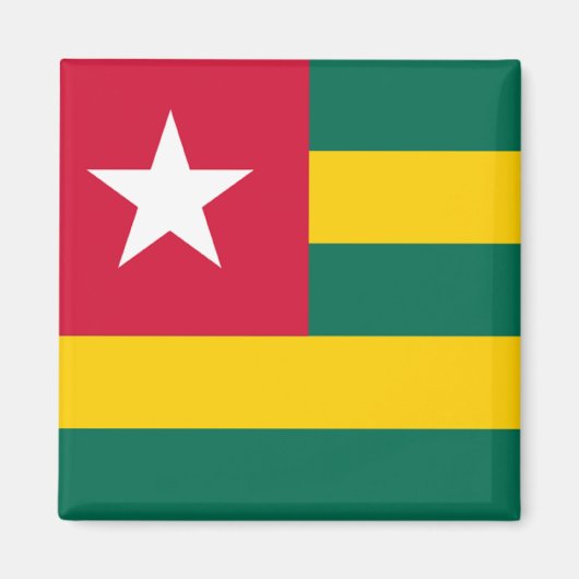 Aimant Drapeau du Togo (Devant)