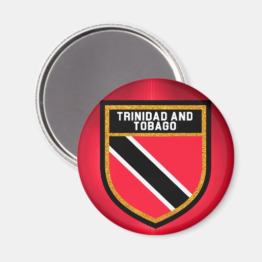 Aimant Drapeau du Trinidad-et-Tobago (Recto/Verso)