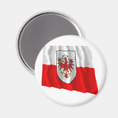 Aimant Drapeau du Tyrol, Autriche (Recto/Verso)