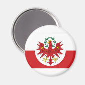 Aimant Drapeau du Tyrol d'Autriche (Recto/Verso)