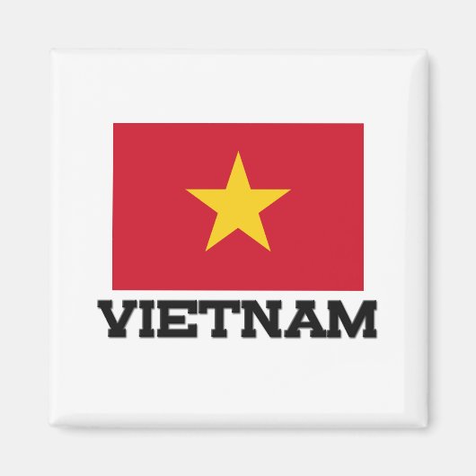 Aimant Drapeau du Vietnam (Devant)