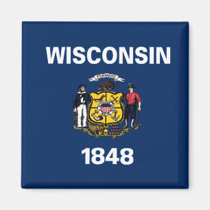 Aimant Drapeau du Wisconsin