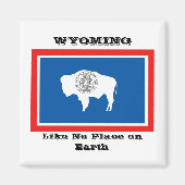 Aimant Drapeau du Wyoming (Devant)
