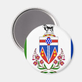 Aimant drapeau du Yukon (Recto/Verso)
