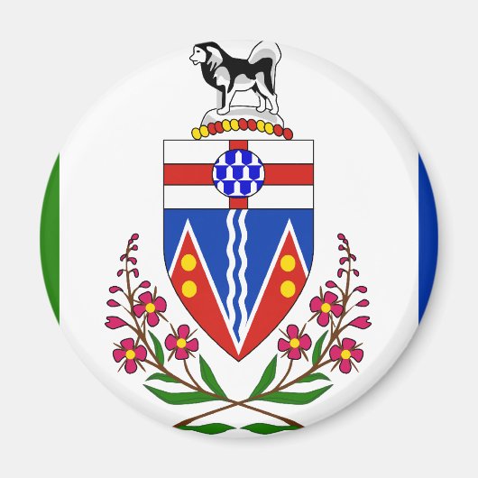 Aimant drapeau du Yukon (Devant)