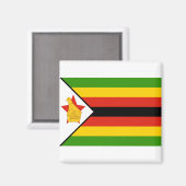 Aimant Drapeau du Zimbabwe (Recto/Verso)