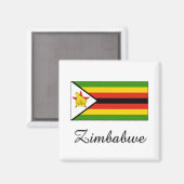 Aimant Drapeau du Zimbabwe (Recto/Verso)