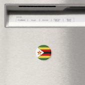 Aimant drapeau du Zimbabwe (In Situ (Lave-vaisselle))