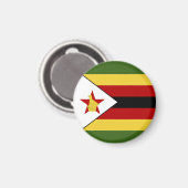 Aimant drapeau du Zimbabwe (Recto/Verso)