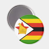 Aimant drapeau du zimbabwe (Recto/Verso)
