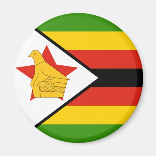 Aimant drapeau du zimbabwe (Devant)