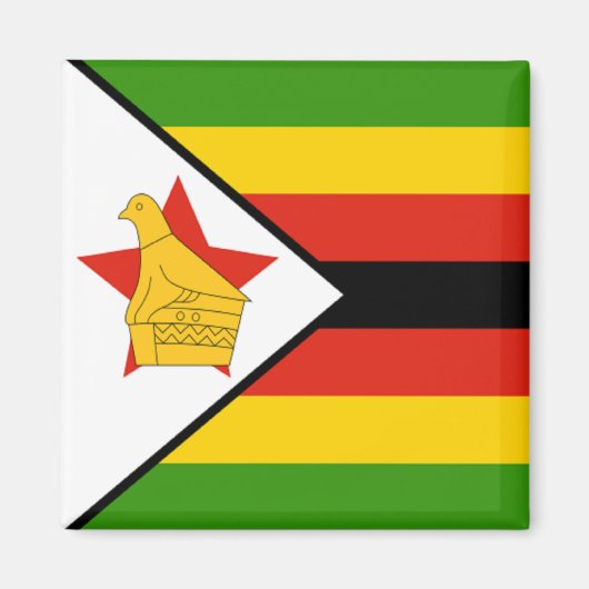 Aimant Drapeau du Zimbabwe (Devant)