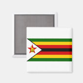 Aimant Drapeau du Zimbabwe (Recto/Verso)