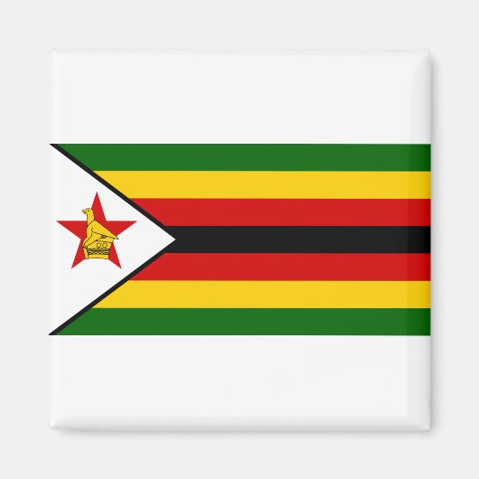 Aimant Drapeau du Zimbabwe (Devant)
