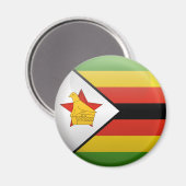 Aimant Drapeau du Zimbabwe (Recto/Verso)