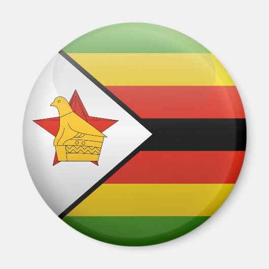 Aimant Drapeau du Zimbabwe (Devant)