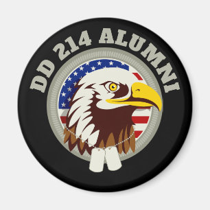 Aimant Drapeau Eagle Emblem USA DD 214