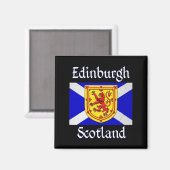 Aimant Drapeau écossais Rampant Lion d'Edimbourg (Recto/Verso)
