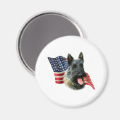 Aimant Drapeau écossais Terrier (brindle) (Recto/Verso)