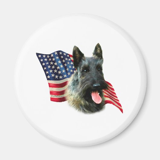 Aimant Drapeau écossais Terrier (brindle) (Devant)