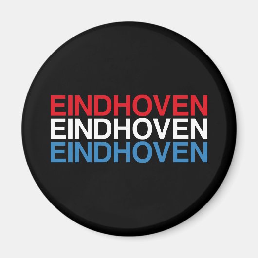 Aimant Drapeau EINDHOVEN Pays-Bas (Devant)