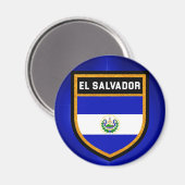 Aimant Drapeau El Salvador (Recto/Verso)