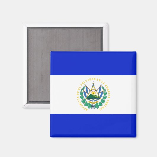 Aimant Drapeau El Salvador (Recto/Verso)
