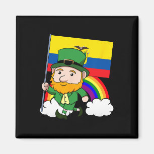 Aimant Drapeau équatorien fier de l'Équateur Saint-Patric