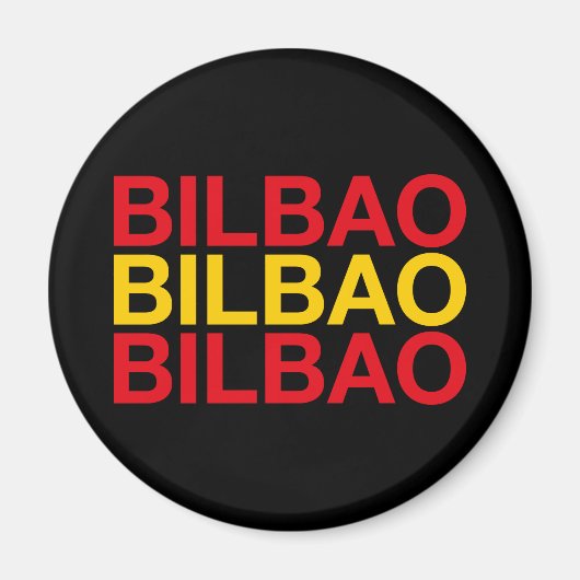 Aimant Drapeau espagnol BILBAO (Devant)