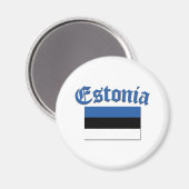 Aimant Drapeau estonien (Recto/Verso)