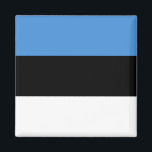 Aimant Drapeau estonien<br><div class="desc">Produits World Flag personnalisables - N'hésitez pas à ajouter votre propre texte.</div>