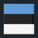 Aimant Drapeau estonien<br><div class="desc">Produits World Flag personnalisables - N'hésitez pas à ajouter votre propre texte.</div>