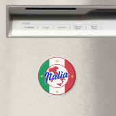 Aimant Drapeau et carte Italia (In Situ (Lave-vaisselle))