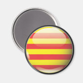 Aimant Drapeau et escudo de Catalogne (Recto/Verso)